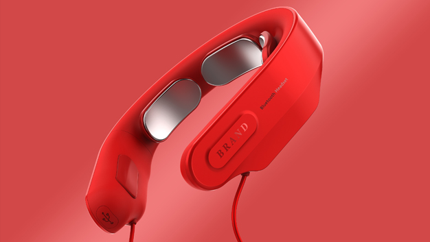 Cervical spine massager with earphones 帶耳機頸椎按摩儀